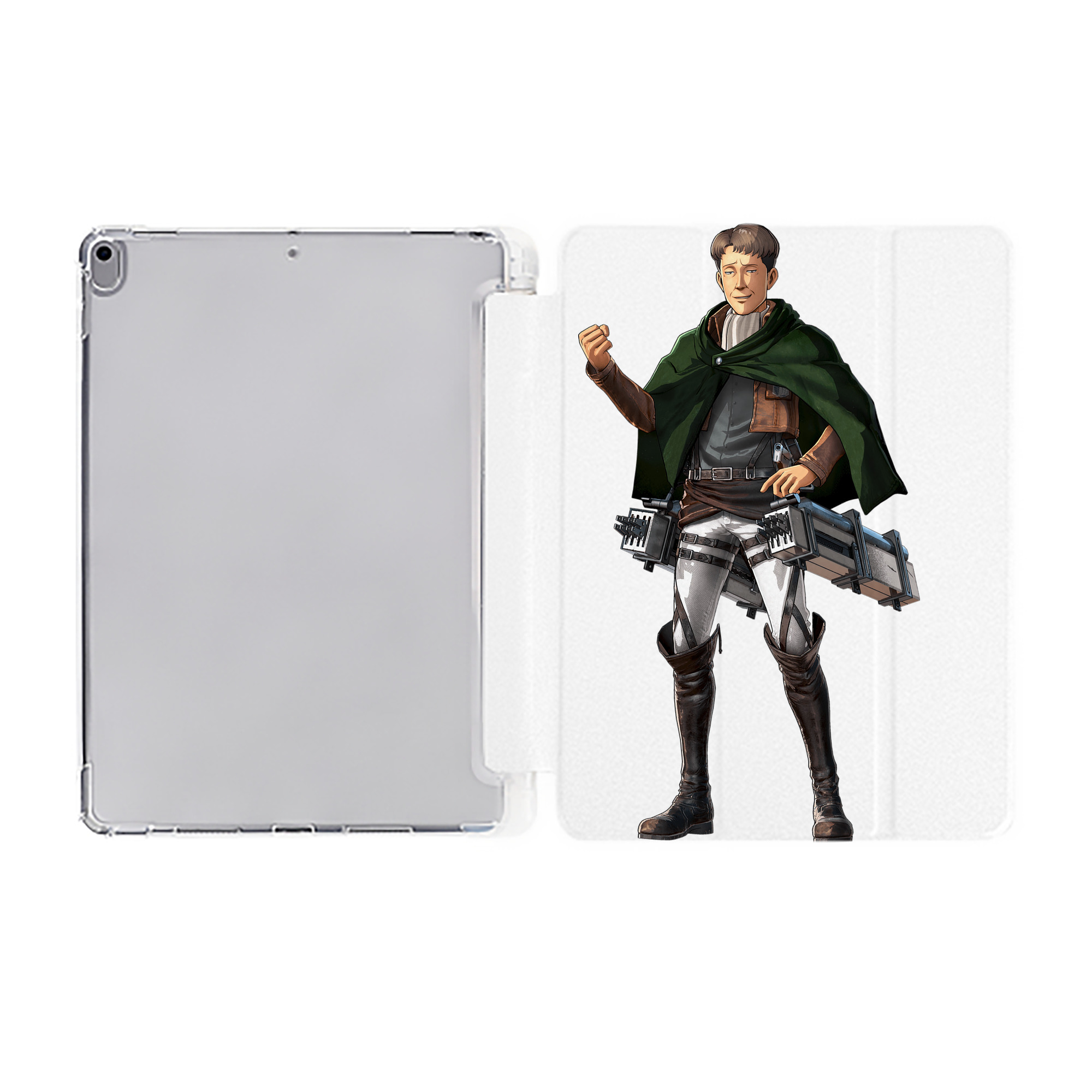 （画像用） 進撃の巨人 Attack on Titan IPad ケース ペン収納付き 三つ折りスタンド PUレザー×シリコン 対応機種9.5/10.5/10.9インチ